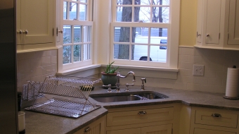 Corner Window and Sink Area